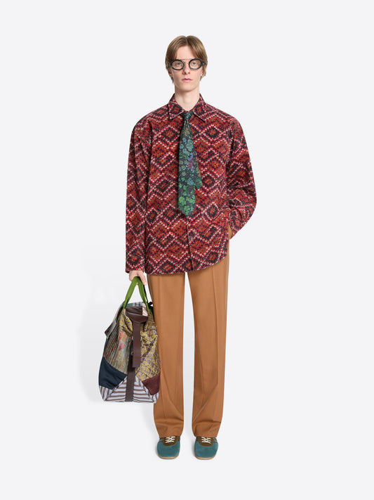 Printed Corduroy Shirt