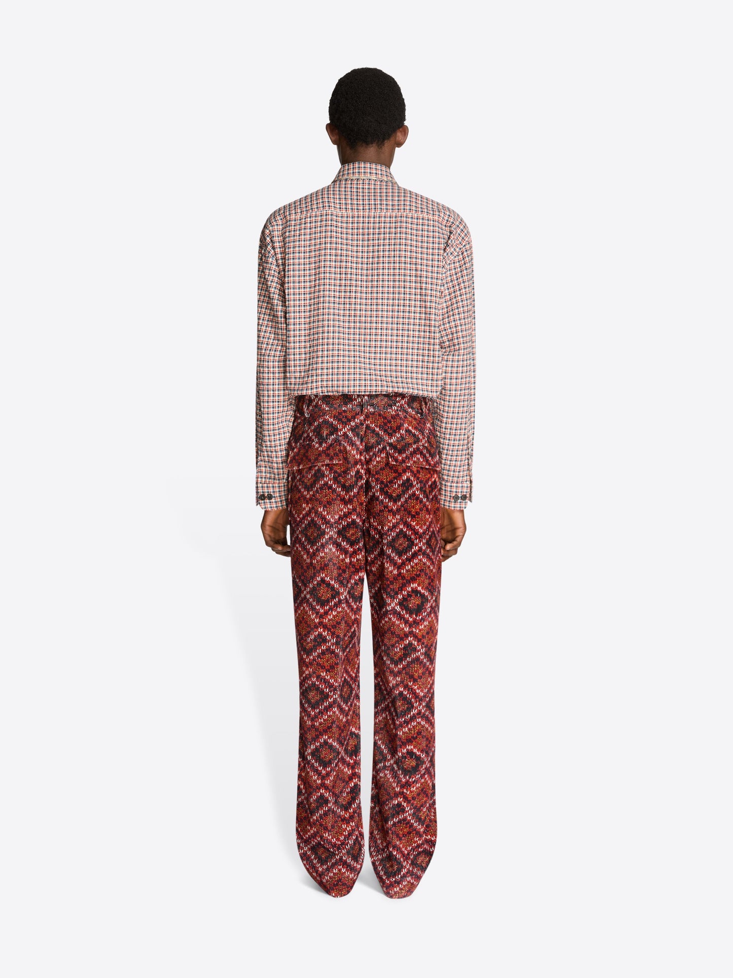 Printed Corduroy Pants
