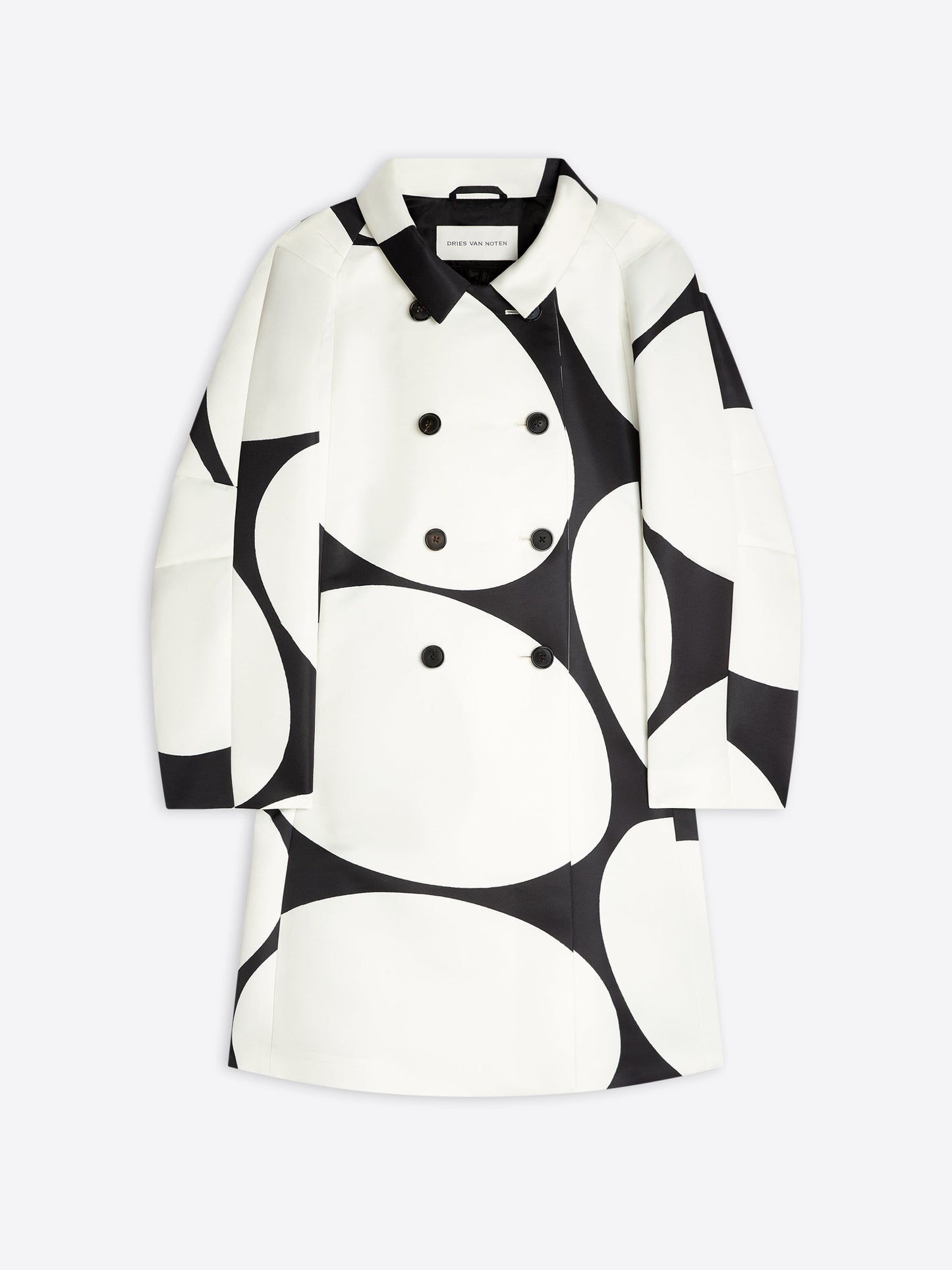 Printed A-Line Coat