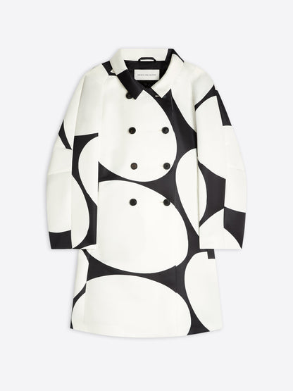 Printed A-Line Coat