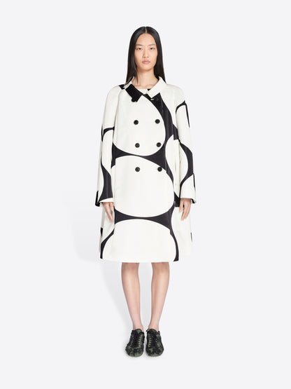 Printed A-Line Coat