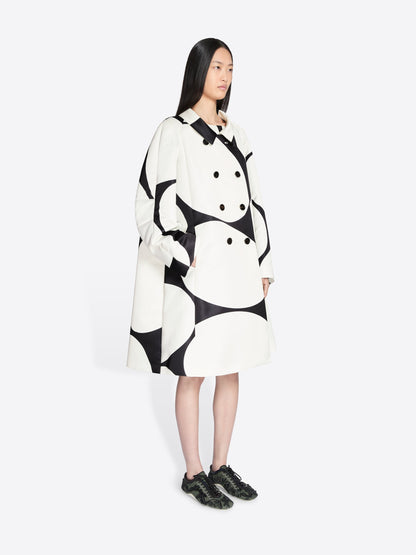 Printed A-Line Coat