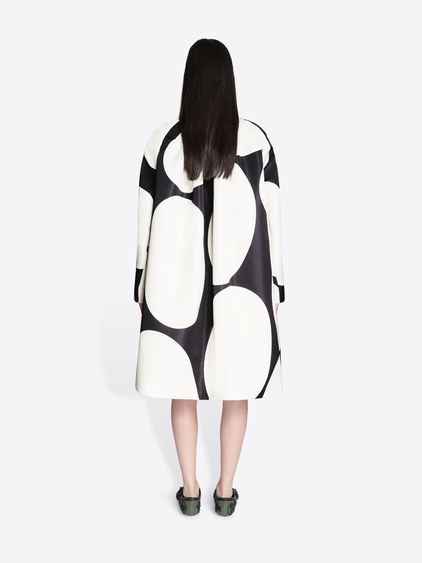 Printed A-Line Coat