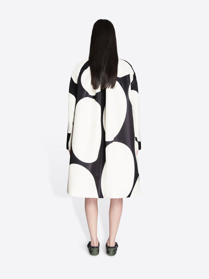 Printed A-Line Coat