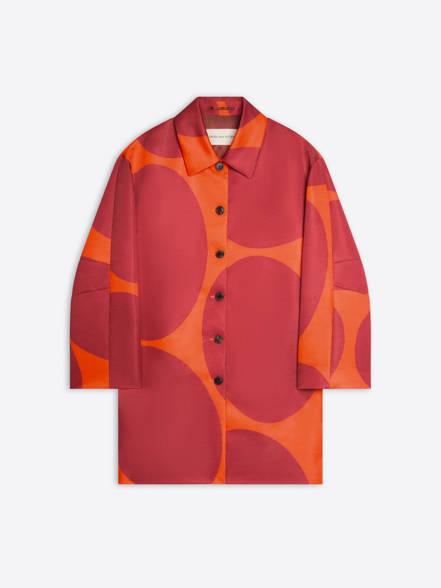 Printed A-Line Coat