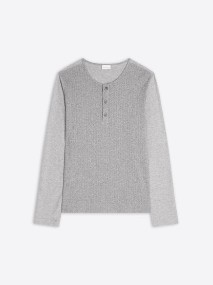 Pointelle Henley Tee