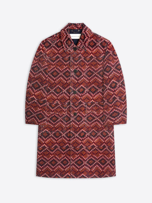 Printed Corduroy Mac