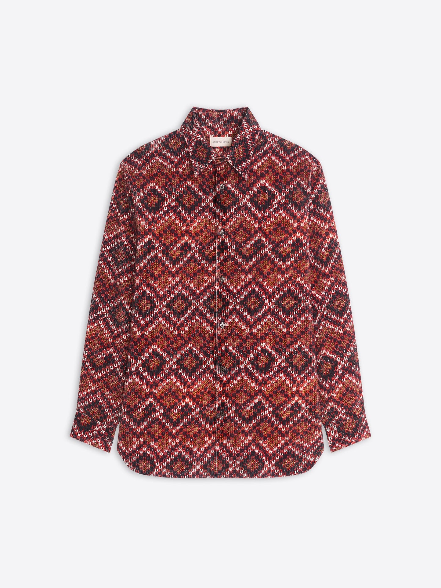 Printed Corduroy Shirt