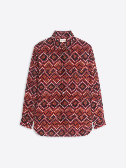 Printed Corduroy Shirt