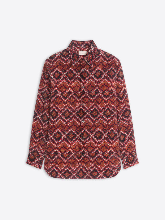 Printed Corduroy Shirt