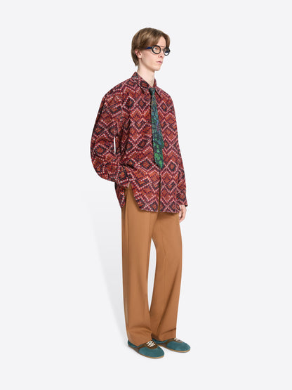 Printed Corduroy Shirt